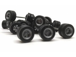 Goldhofer Trailer Wheelsets (12 Sets) 1/87 (HO) Plastic Model by Promotex - $1,157.61 MXN
