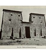 1942 Egypt Temple of Khonsu Historical Print Antique Ephemera 8x5 - €8,52 EUR