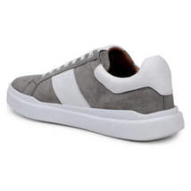 Belvedere Sneaker Suede Leather Olivier Pewter White Shoes image 4