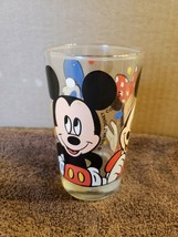Disney Juice Glass Mickey Mouse Minnie Mouse Donald Duck - $7.92