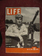 LIFE magazine July 22 1940 WWII Tank Commander Walter Lippmann Refugees - £9.38 GBP