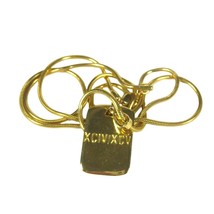 Liz Claiborne LCI  Necklace 36 Inch Goldtone Omega Chain Pendant XCIV/XCM Sleek - £19.57 GBP