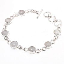 White Monalisa Round Shape Gemstone Fashion Ethnic Bracelet Jewelry 7-8" SA 2001 - $3.99