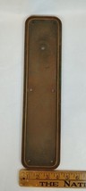 20s Corbin Solid Bronze Door Finger Push Plate 4x16&quot; Large Restoration H... - $197.99