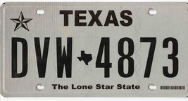Original Vintage Texas Classic License Plate DVW 4873 The Lone Star State  - £7.81 GBP