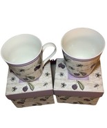 Queens by Churchill 2 VTG Country Garden Coffee Tea Cup Set- Fine China ... - £19.54 GBP