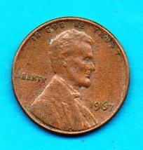 1967 Lincoln Cent -- High-Grade -- Minimum Wear - blemish on reverse - $0.01
