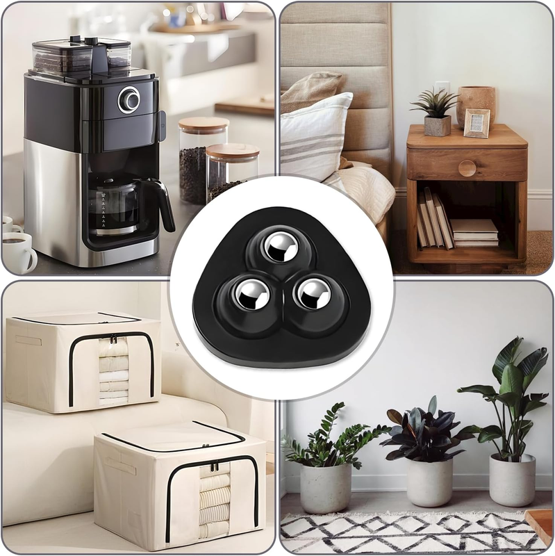 Appliance Slider, 8 Pack Self Adhesive Mini Caster Wheels, Appliance Rollers, 36 Item image 6