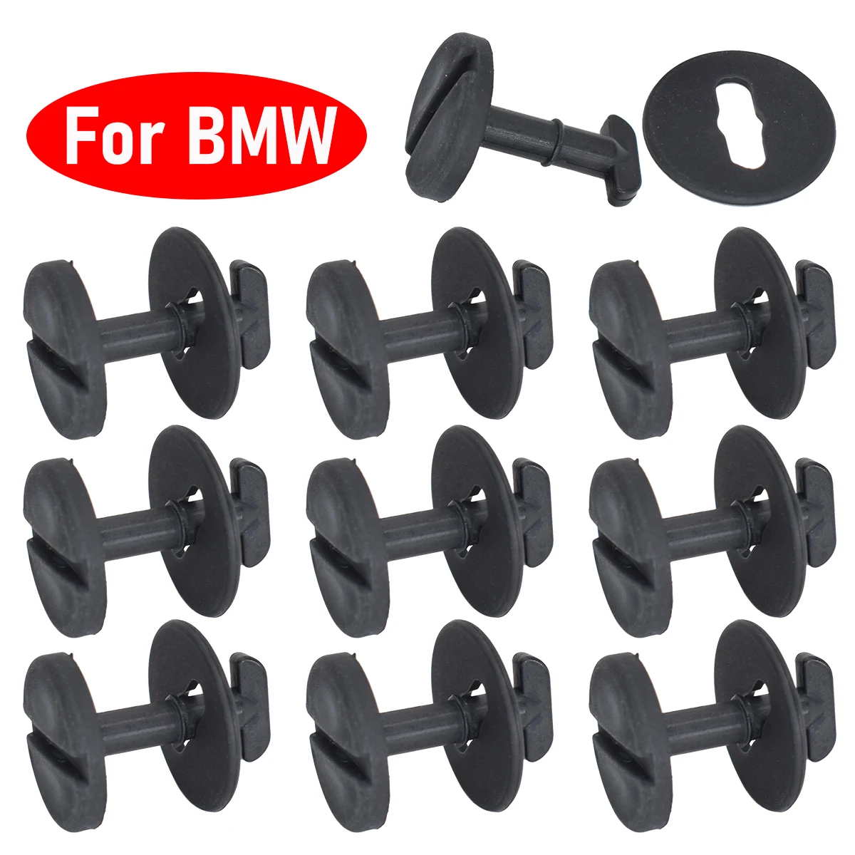 10Pcs Floor Carpet Mat Clips Twist Lock With Washers For BMW E32 E34 E36... - £8.13 GBP