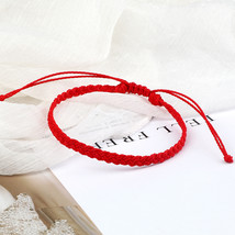Adjustable Wax Thread Braided Bracelet for Women Men Handmade Colorful Tibetan B - £8.53 GBP