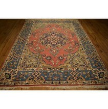 Vintage 7x9 Authentic Hand Knotted Fine Quality Rug LA-52463 - £1,113.88 GBP