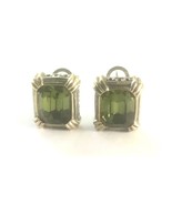 Joseph Cleary JC Earrings Silver Gold w. Peridot Center - €24,11 EUR