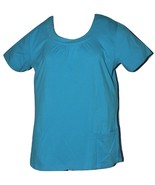 Jockey Scoop Neck Scrub Top &quot;Lagoon&quot;  NWT - $447.18 MXN