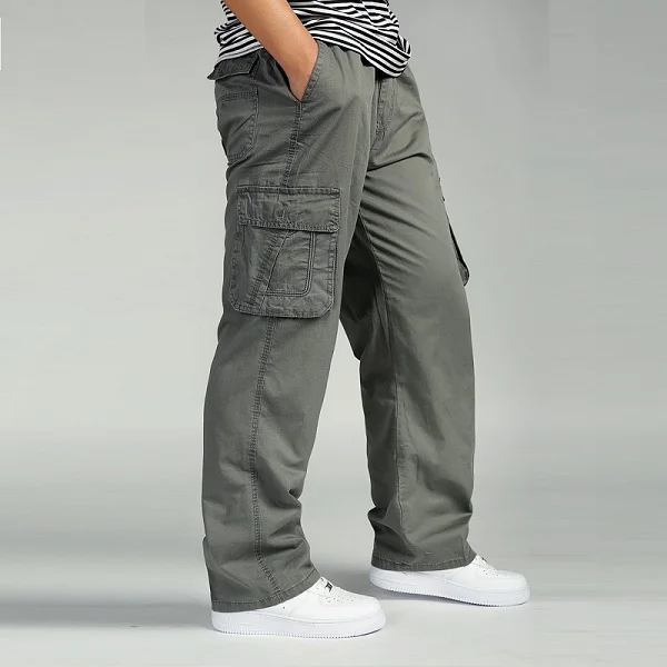 Men&#39;s Pants Large size Big 4xl 5xl 6xl Plus Summer Men  Waist Multi Pocket Long  - £151.85 GBP