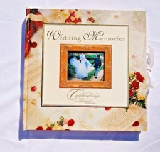 WEDDING MEMORIES BOOK Photo Album Celebrating Cherished Moments Memory S... - $24.95