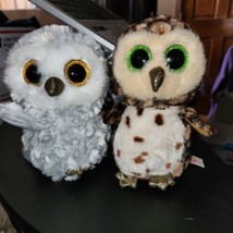 Ty Beanie Boos plush lot of 2 owls - £7.63 GBP