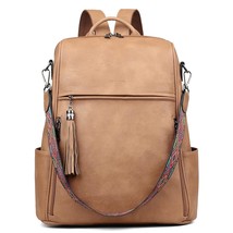 Laptop Backpack Purse For Women Large Designer Pu Leather Laptop Bag, Ladies Com - £61.93 GBP