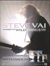 Steve Vai 2009 Where The Wild Things Are album ad 8 x 11 advertisement p... - £3.37 GBP