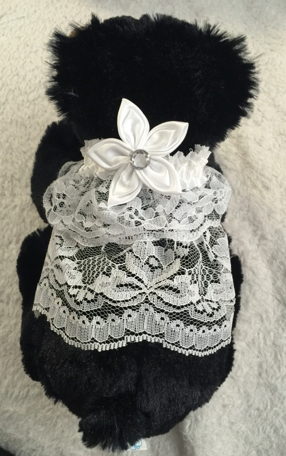 Primary image for Wedding Veil Type Collar for Small or Toy Dogs Hand Crafted to Order
