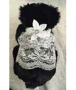 Wedding Veil Type Collar for Small or Toy Dogs Hand Crafted to Order - $24.00