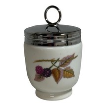 Vintage Rare Royal Worcester Egg Coddler Porcelain Blackberry Raspberry Single - £22.46 GBP