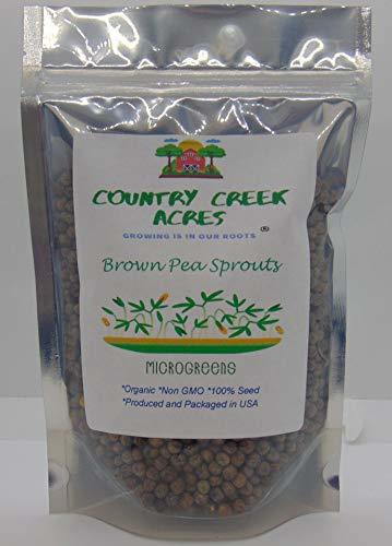 Primary image for Brown Speckled Pea Sprouting Seed, Organic, Non GMO - 13 oz - Country Creek Bran