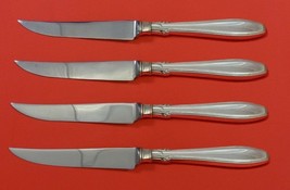 Nocturne by Gorham Sterling Silver Steak Knife Set 4pc HHWS  Custom Made 8 1/2&quot; - £230.16 GBP