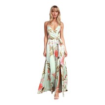 Lulus Still The One Floral Satin Maxi Dress New Small - $62.74