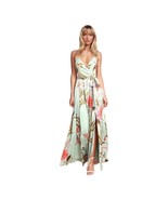 Lulus Still The One Floral Satin Maxi Dress New Small - £49.43 GBP