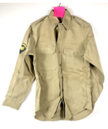 Korean Vietnam War Hero Uniform Shirt Authentic Patches Tan Khaki Button... - £71.31 GBP