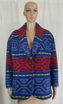 Pendleton Knockabouts Aztec Tribal Wool Blanket Jacket Coat Vintage Wms Small - £120.31 GBP