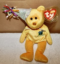 TY Beanie Baby November Teddy Birthday Bear 8&quot; 2002 Mint Tag Stuffed Ani... - £6.33 GBP