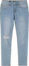 Hudson Skinny Jeans Youth Girls 16 Blue Distressed Stretch NEW - $24.62