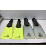 2x Adult swim fins, size 9-11 or 42-44, bright yellow made by MTA Cressi... - €25,95 EUR