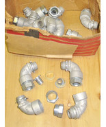 EFCOR 3/8&quot; INCH MC CABLE 90º DEGREE CONNECTORS with 1/2&quot; KO (LOT OF 18) ... - $119.99