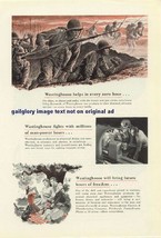 1943 Westinghouse 3  Vintage Wartime Print Ads - £3.57 GBP