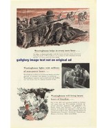 1943 Westinghouse 3  Vintage Wartime Print Ads - £3.54 GBP