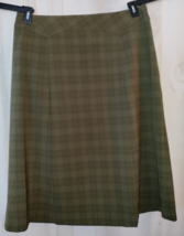 New Womens Sag Harbor Woman Green Plaid Skirt Size 18W - £19.92 GBP