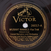 Lionel Hampton - Muskat Ramble / Ring Dem Bells 1938 78 rpm Shellac Record 26017 - $16.05