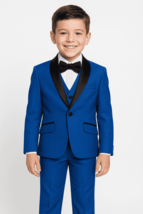 Boys Blue Shawl Tuxedo Suit - $2,245.46 MXN+