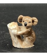 Miniature Koala Bear Figurine Ceramic 2” On Tree Branch Vintage Japan - $338.51 MXN
