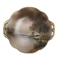 Noritake Morimura Double Handled Bowl Hand Painted Tree on Water 9-3/4&quot; ... - $32.73