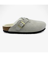 Birkenstock Boston VL Shearling Antique White Womens Casual Soft Footbed... - $149.95