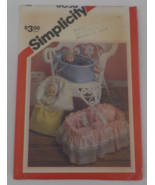 SIMPLICITY PATTERN #6056 3 CARRIERS FOR 18&quot; DOLLS COVERED BASKET BUNTING... - £6.25 GBP
