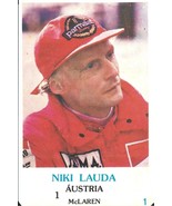 ⭕VTG Formula 1 NIKI LAUDA pocket calendar 1986 F1 pilot - €8,65 EUR