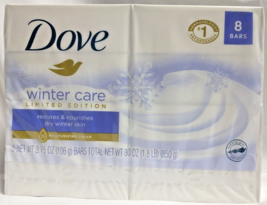 8 Pack Dove Winter Care Limited Edition Moisturizing Cream Bar Soap 3.75 Oz. - $19.95