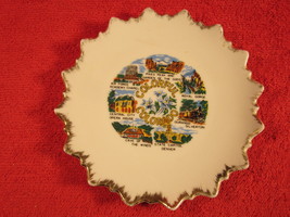 6.25&quot; Porcelain Collector Plate Colorful Colorado Pikes Peak Royal Gorge [Z251] - £4.42 GBP