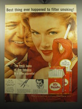 1957 Hit Parade Cigarettes Ad - Best thing ever happened to filter smoking! - £14.54 GBP