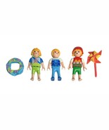 Playmobil Figures Lot of 3 with Pinwheel and Dance Girl Skirt 2 Boys 1 Girl - $280.89 MXN