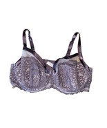 Cacique Seriously Sexy Purple Lace Underwire Balconette Bra Size 42DDD - £22.18 GBP